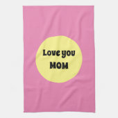 Gelber Big Dot Geschirrtuch (Vertikal)