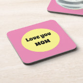 Gelber Big Dot Getränkeuntersetzer (Linke Seite)