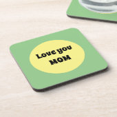 Gelber Big Dot Getränkeuntersetzer (Linke Seite)