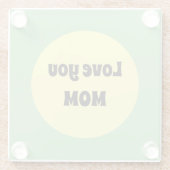 Gelber Big Dot Glasuntersetzer (Rückseite)