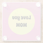 Gelber Big Dot Glasuntersetzer (Rückseite)