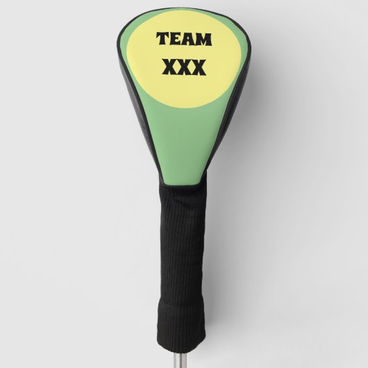 Gelber Big Dot Golf Headcover (Vorderseite)