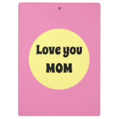 Gelber Big Dot Klemmbrett (Rückseite)