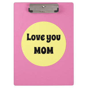 Gelber Big Dot Klemmbrett