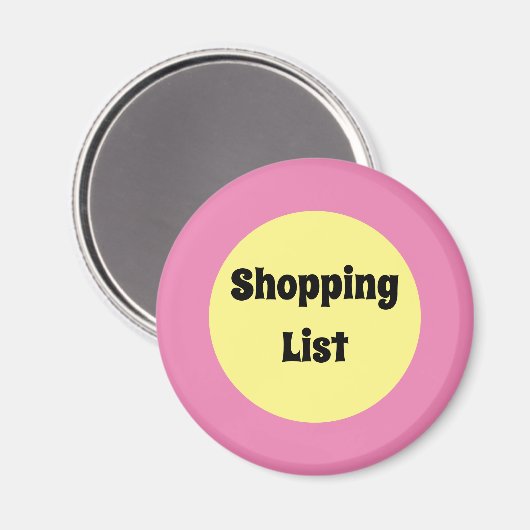 Gelber Big Dot Magnet (Vorderseite/Rückseite)