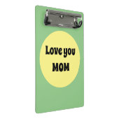 Gelber Big Dot Mini Klemmbrett (Schrägansicht)