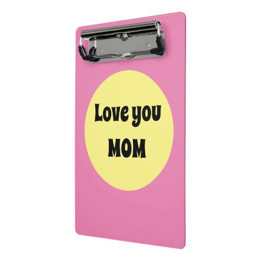 Gelber Big Dot Mini Klemmbrett (Gewinkelt2)