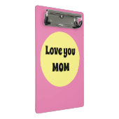 Gelber Big Dot Mini Klemmbrett (Schrägansicht)