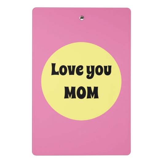 Gelber Big Dot Mini Klemmbrett (Rückseite)