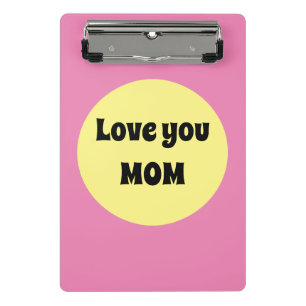 Gelber Big Dot Mini Klemmbrett