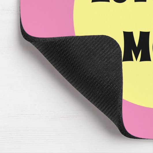 Gelber Big Dot Mousepad (Ecke)