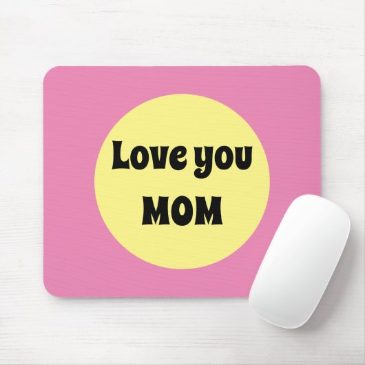 Gelber Big Dot Mousepad (Mit Mouse)