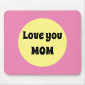 Gelber Big Dot Mousepad (Vorne)