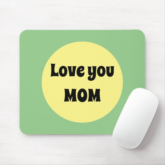 Gelber Big Dot Mousepad (Mit Mouse)