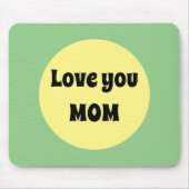 Gelber Big Dot Mousepad (Vorne)