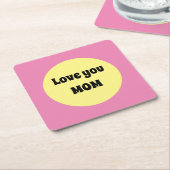 Gelber Big Dot Paper-Untersetzer Rechteckiger Pappuntersetzer (angewinkelt)