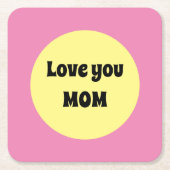 Gelber Big Dot Paper-Untersetzer Rechteckiger Pappuntersetzer (Vorderseite)