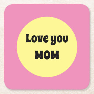 Gelber Big Dot Paper-Untersetzer Rechteckiger Pappuntersetzer