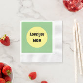 Gelber Big Dot Paper-Untersetzer Serviette (Beispiel)