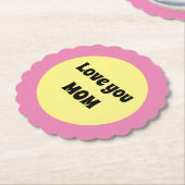 Gelber Big Dot Paper-Untersetzer Untersetzer (angewinkelt)