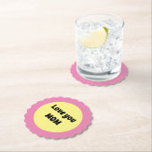 Gelber Big Dot Paper-Untersetzer Untersetzer (Vor Ort)