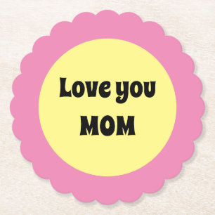 Gelber Big Dot Paper-Untersetzer Untersetzer