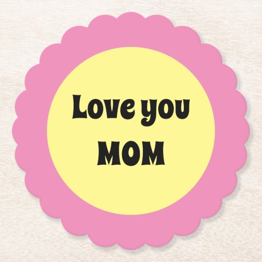 Gelber Big Dot Paper-Untersetzer Untersetzer (Vorderseite)