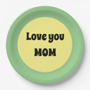 Gelber Big Dot Pappteller