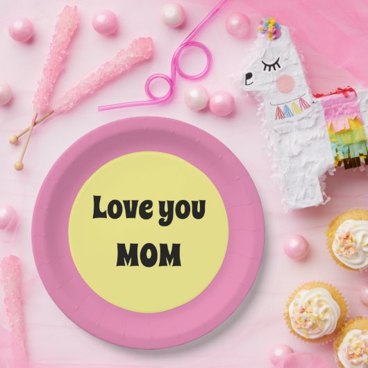 Gelber Big Dot Pappteller (Party)