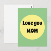 Gelber Big Dot Postkarte (Vorne/Hinten)