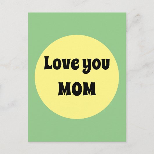 Gelber Big Dot Postkarte (Vorderseite)