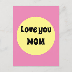 Gelber Big Dot Postkarte