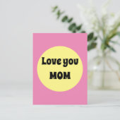 Gelber Big Dot Postkarte (Stehend Vorderseite)