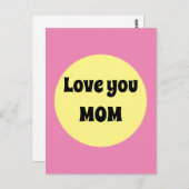 Gelber Big Dot Postkarte (Vorne/Hinten)