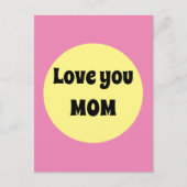 Gelber Big Dot Postkarte (Vorderseite)