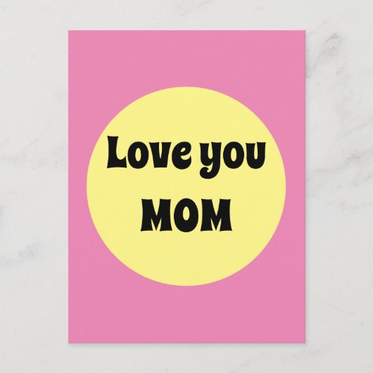 Gelber Big Dot Postkarte (Vorderseite)