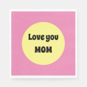 Gelber Big Dot Serviette (Vorderseite)