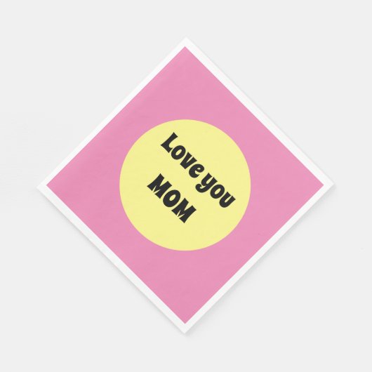 Gelber Big Dot Serviette (Ecke)