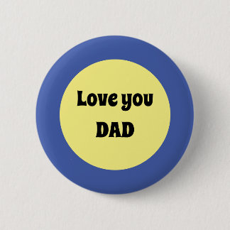 Gelber Big Dot Square Sticker Button