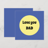 Gelber Big Dot Square Sticker Einladung (Vorne/Hinten)