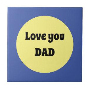 Gelber Big Dot Square Sticker Fliese