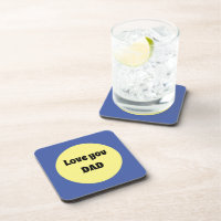 Gelber Big Dot Square Sticker