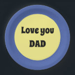 Gelber Big Dot Square Sticker Pappteller<br><div class="desc">Ein cooles,  lila,  großes Punktedesign in trendigen Farben mit Textvorlage. Klicken Sie auf Personalisieren,  um die kurzen Wörter nach Ihren Wünschen zu ändern,  oder kaufen Sie sie,  wie es ist.</div>