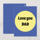 Gelber Big Dot Square Sticker Postkarte (Vorne/Hinten)