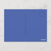 Gelber Big Dot Square Sticker Postkarte (Rückseite)
