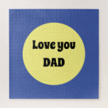 Gelber Big Dot Square Sticker Puzzle<br><div class="desc">Ein cooles,  lila,  großes Punktedesign in trendigen Farben mit Textvorlage. Klicken Sie auf Personalisieren,  um die kurzen Wörter nach Ihren Wünschen zu ändern,  oder kaufen Sie sie,  wie es ist.</div>