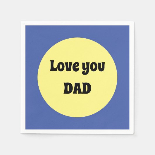 Gelber Big Dot Square Sticker Serviette (Vorderseite)