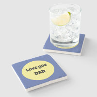 Gelber Big Dot Square Sticker