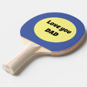 Gelber Big Dot Square Sticker Tischtennis Schläger (Vorderseite)