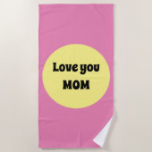 Gelber Big Dot Strandtuch (Vorderseite)